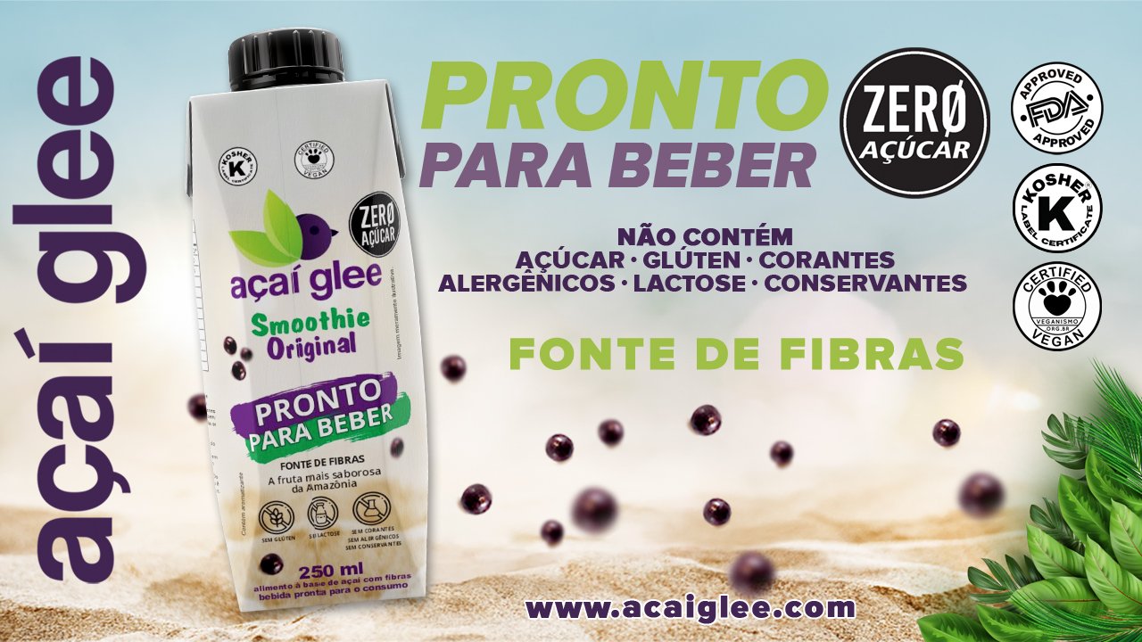 BEBIDA AÇAÍ GLEE PRONTA PARA BEBER ZERO AÇÚCAR (TETRA-PAK 250 ML)