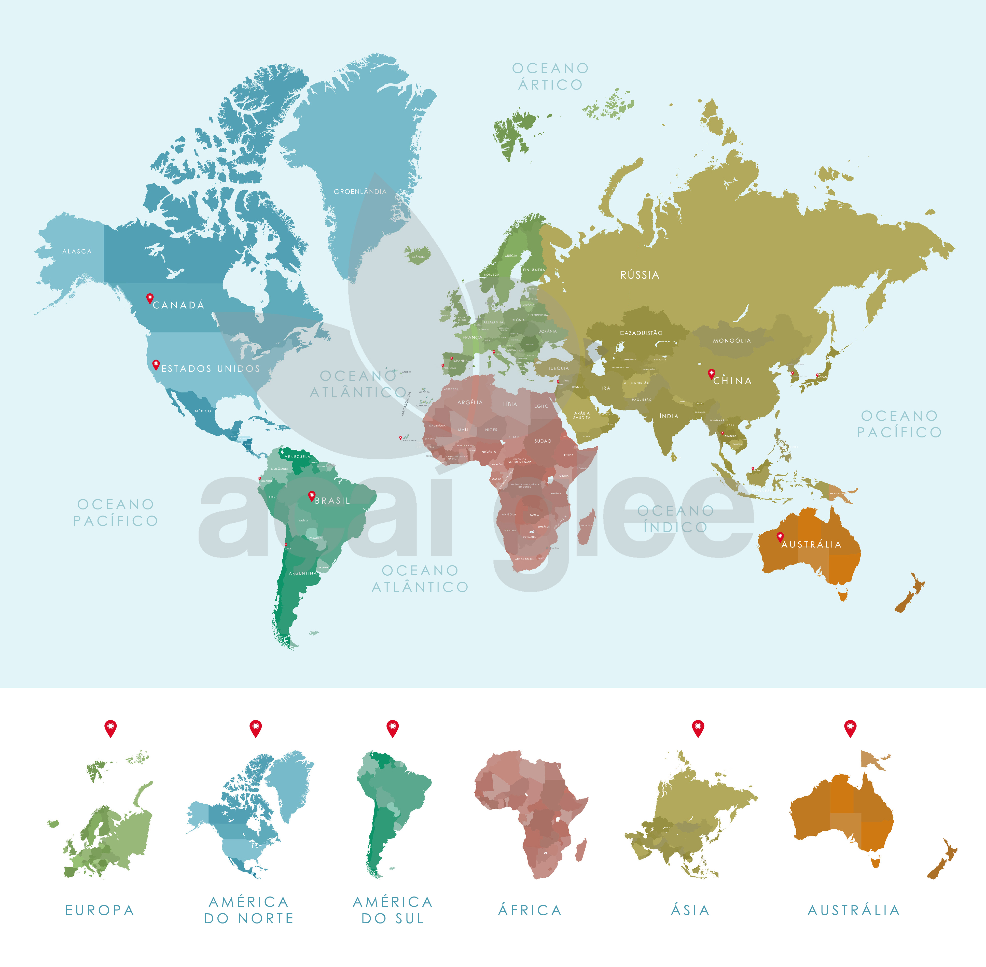 Mapa da área de atuação Açaí Glee